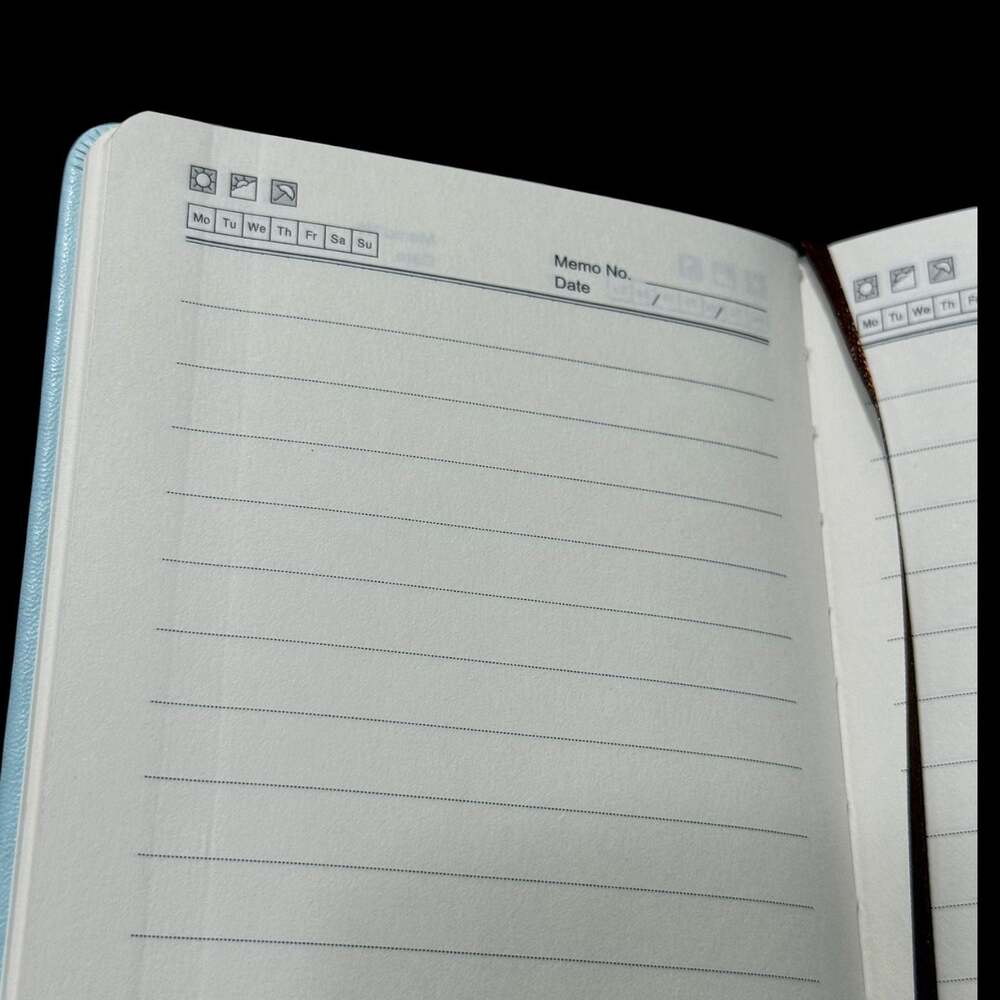 Pastel Blue Tree of Life Embossed Small Hardcover Lined Journal with Pen - Picture 4 of 6
